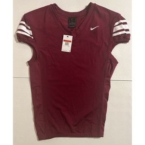 Nike Football Performance Jersey Mesh Vented Mens L CI3767-612 Maroon $80 Retail